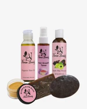 All In One Deal - Hair Oil - Hair Shampoo - Hair Growth Toner - Blush Glow Mask - Brightening Coffee Soap - Anti Acne Soap